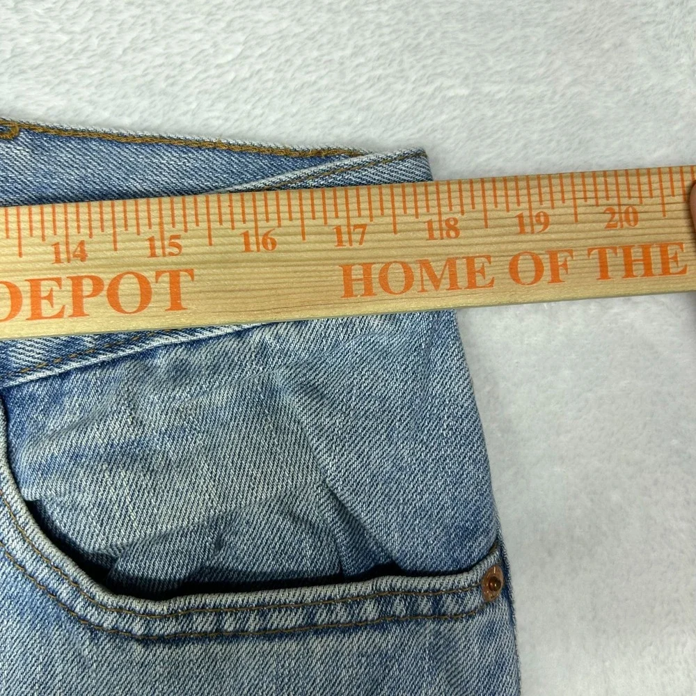 Levi's 505 Regular Fit‎ Jeans Mens Blue Denim Pockets Straight Zip Fly - 36X30